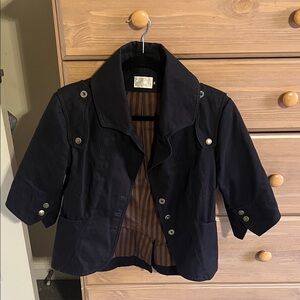 Vintage Tongue Cut Sparrow Cropped Jacket | Made in USA | Size M